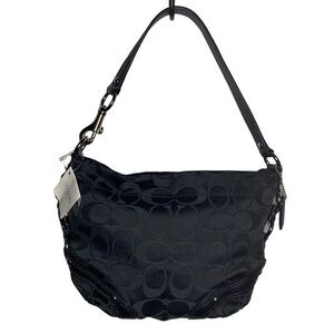 Mini Monogram Coach Black Handbag With Tags